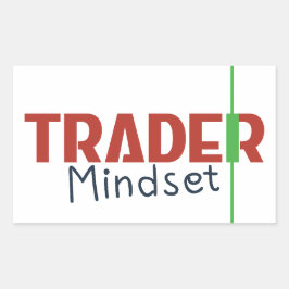 Trader Mindset – Discipline Focused Trading Rechteckiger Aufkleber