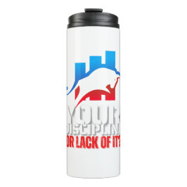 Trader motivation | Bull | Discipline Thermosbecher