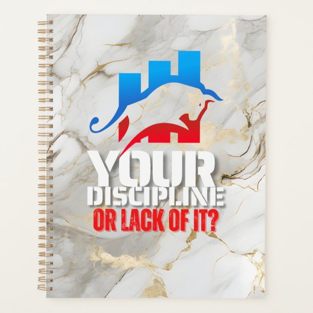 Trader motivation | Bull n Marble | Discipline Planer (Vorderseite)