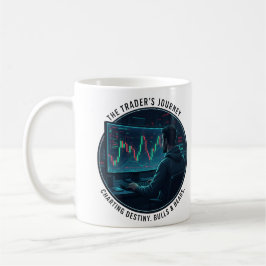 Trader’s Journey Candlestick Chart Finance Kaffeetasse