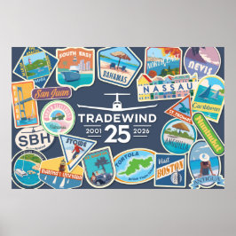 Tradewind 25. Jubiläums-Horizontalplakat Poster