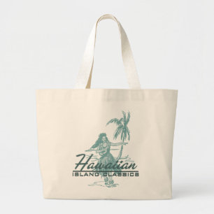 Tradewinds Hawaiian Island Hula Girl Jumbo Stoffbeutel