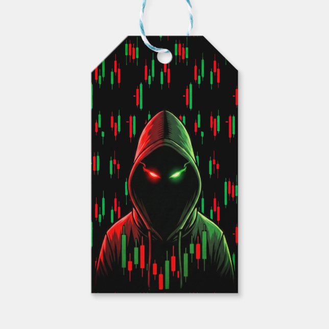 Trading Chart Pattern Streetwear Red Green Candle Geschenkanhänger (Vorderseite)