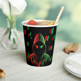 Trading Chart Pattern Streetwear Red Green Candle Pappbecher