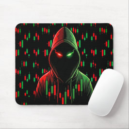 Trading Chart Pattern Streetwear rote grüne Kerze Mousepad