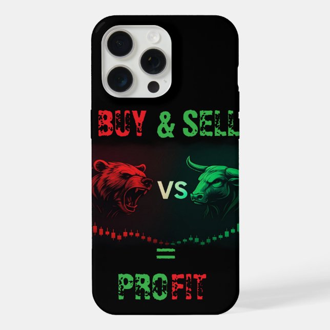 Trading Edge: Slim Trader iPhone 15 pro max Hülle (Rückseite)