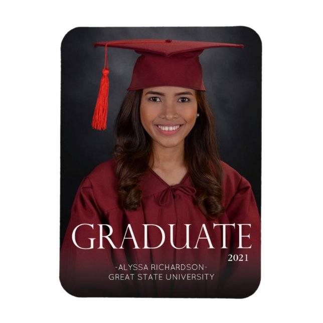 Trading Graduate 2 & Foto Abschluss Magnet Darker (Vertikal)