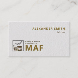 Trading Graph Gold Coins Händler Modernes Beruflic Visitenkarte