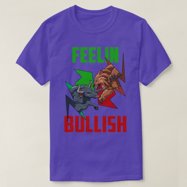 Trading Market Trend Bull Bear Forex Cryptocurrenc T-Shirt (Design vorne)