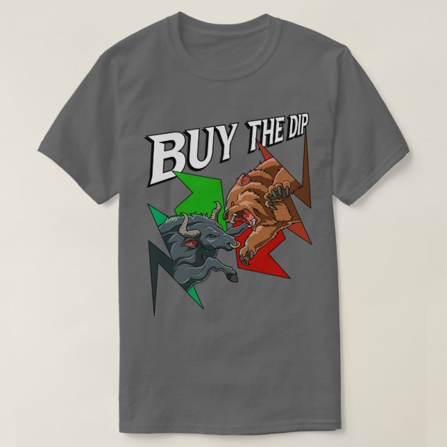 Trading Market Trend Bull Bear Forex Cryptocurrenc T-Shirt (Design vorne)