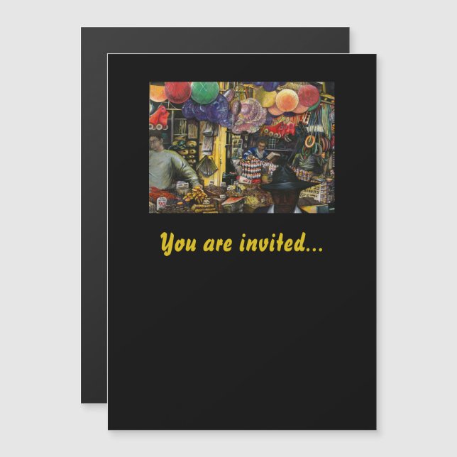 Tradition des alten Handels, Jerusalem Magneteinladung (Vorne/Hinten)