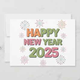 Tradition trifft Stil: Happy New Year 2025 Cards Feiertagskarte