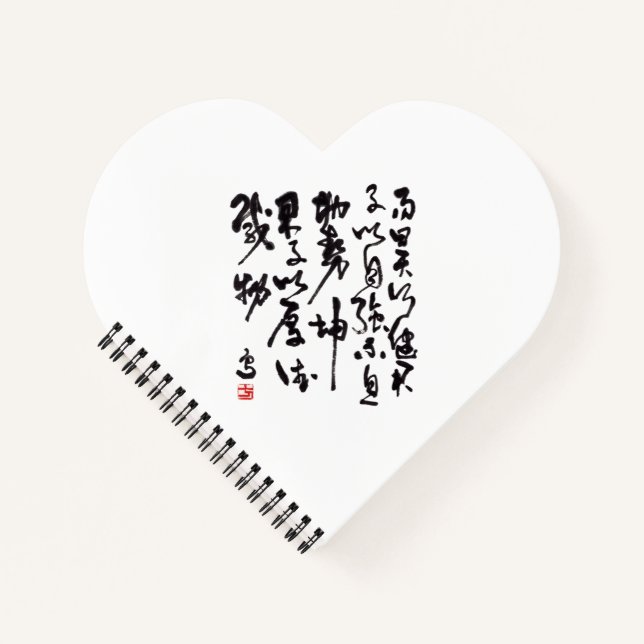Traditional chinese calligraphy - I Ching Notizbuch (Vorderseite)