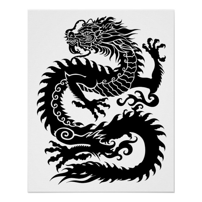 Traditional Chinese dragon Poster (Devant)