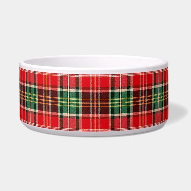 Traditional Christmas Plaid Napf (Vorderseite)
