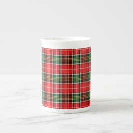 Traditional Christmas Plaid Prozellantasse