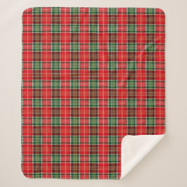 Traditional Christmas Plaid Sherpadecke