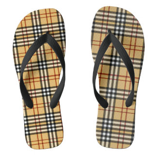 traditional geometric fashion pattern flip flops