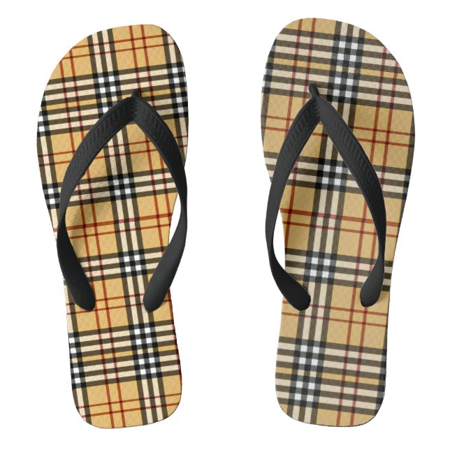 traditional geometric fashion pattern flip flops (Fußbett)