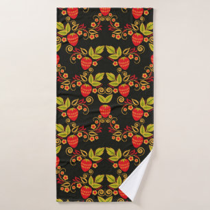 Traditional Russian seamless pattern with berries