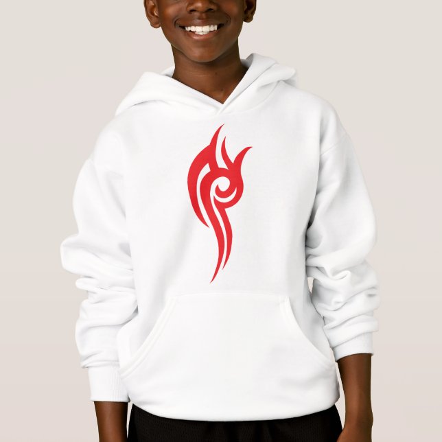 Traditional Tattoo Art Inspired Design Hoodie (Vorderseite)