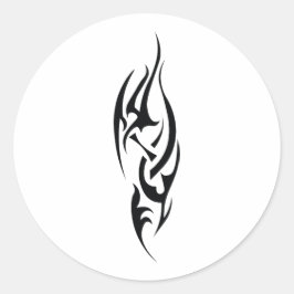Traditional Tattoo Art Inspired Design Runder Aufkleber