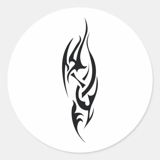 Traditional Tattoo Art Inspired Design Runder Aufkleber (Vorderseite)