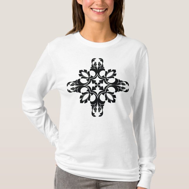 Traditional Tattoo Art Inspired Design T-Shirt (Vorderseite)