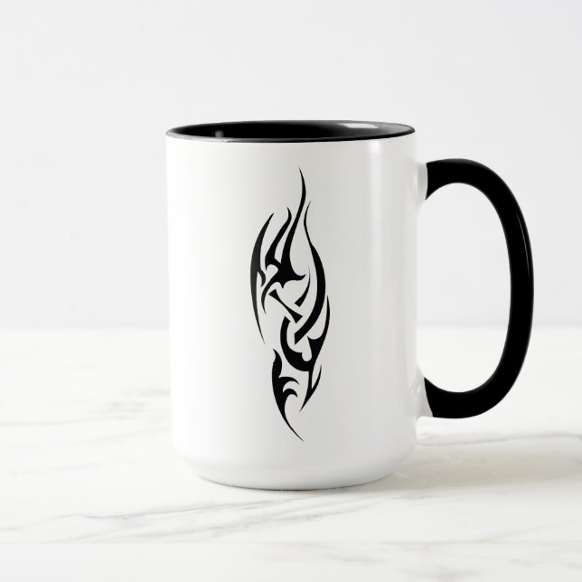 Traditional Tattoo Art Inspired Design Tasse (Rechts)