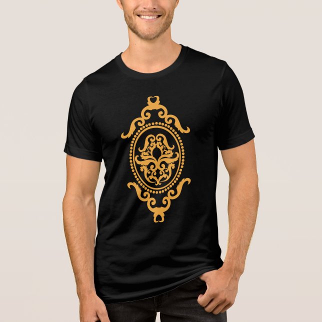 Traditional Tattoo Art Inspired Design Tri-Blend Shirt (Vorderseite)