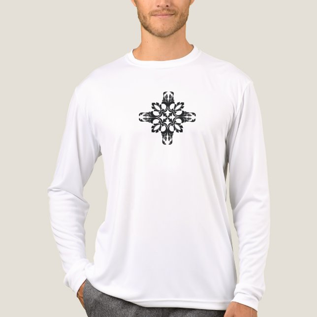 Traditional Tattoo Art Inspired Design Tri-Blend Shirt (Vorderseite)