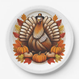 Traditional Thanksgiving Design Pappteller