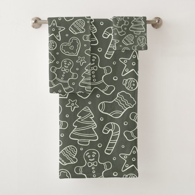 Traditional Vintage Christmas Gingerbread Man (En situation)