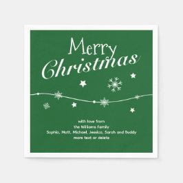 Traditionell - Classic Green - Christmas Napkins Serviette