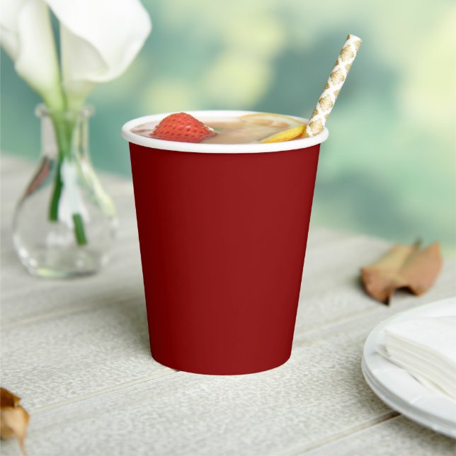 Traditionell - dunkle rote Papiersorten Pappbecher (In Situ)