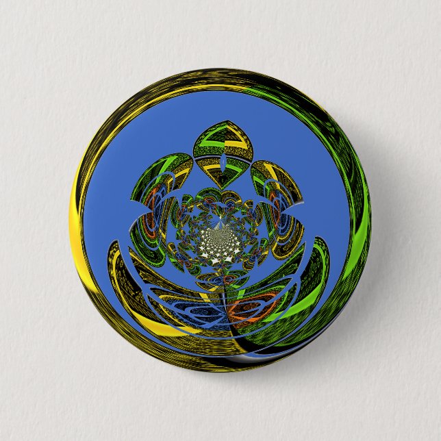 Traditionell einfach blau button (Vorderseite)