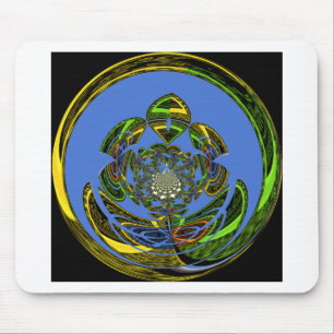 Traditionell einfach blau mousepad