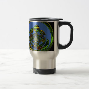 Traditionell einfach blau reisebecher