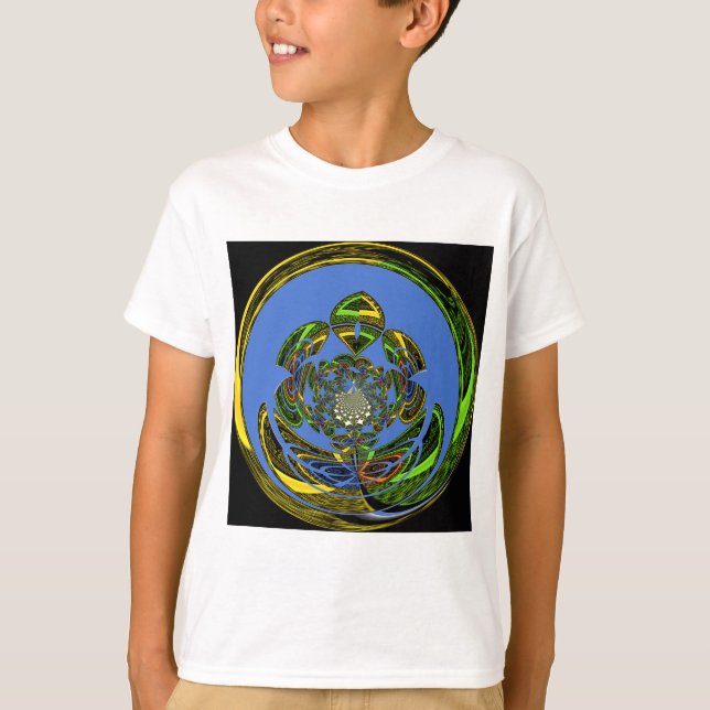 Traditionell einfach blau T-Shirt (Vorderseite)