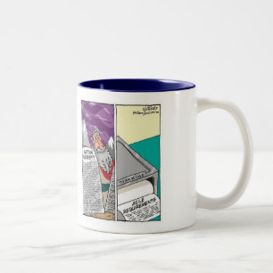 Traditionell gegen bewegliche Anforderungen Zweifarbige Tasse