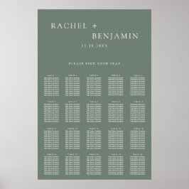 Traditionell Minimalistisch Einfache Hochzeit Salb Poster