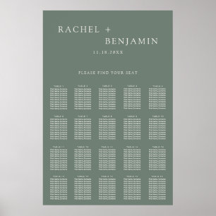 Traditionell Minimalistisch Einfache Hochzeit Salb Poster