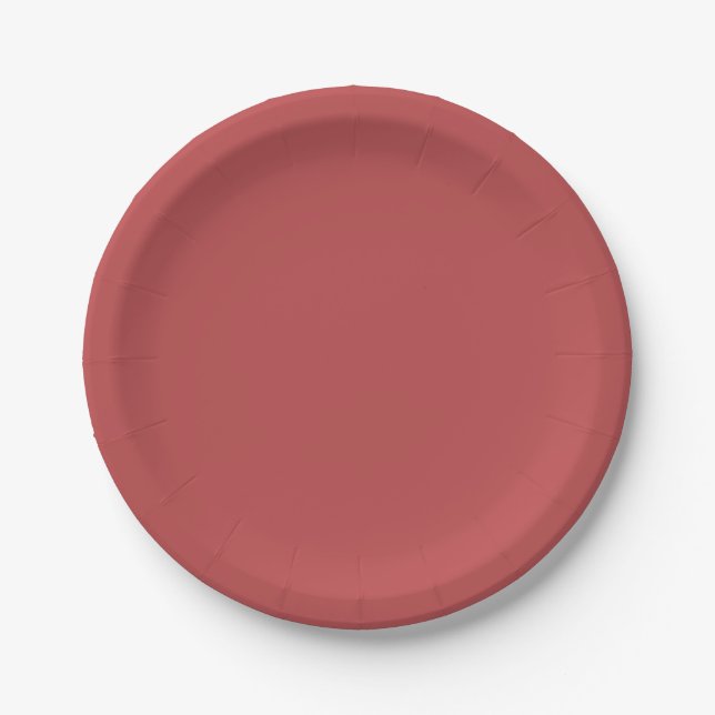 Traditionell - Teller mit warmem rotem Papier (Vorderseite)