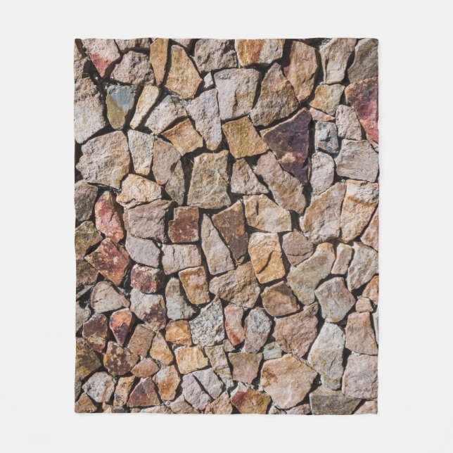 Traditionell zerbrochene Stone Pile Walls Fleecedecke (Vorderseite)