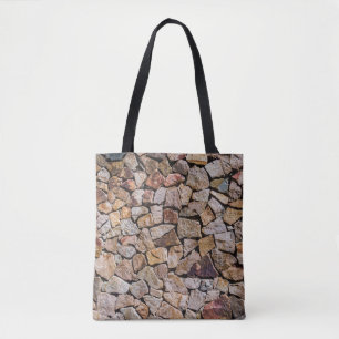 Traditionell zerbrochene Stone Pile Walls Tasche
