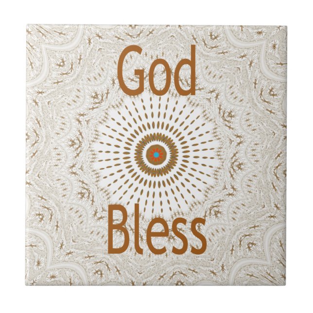 Traditionelle afrikanische Motif Design Art Print Fliese (Vorderseite)