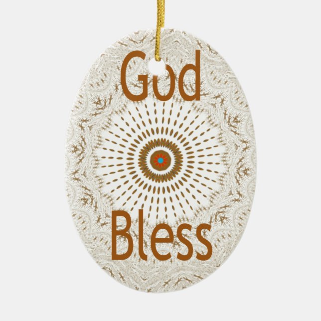 Traditionelle afrikanische Motif Design Art Print Keramikornament (Vorne)