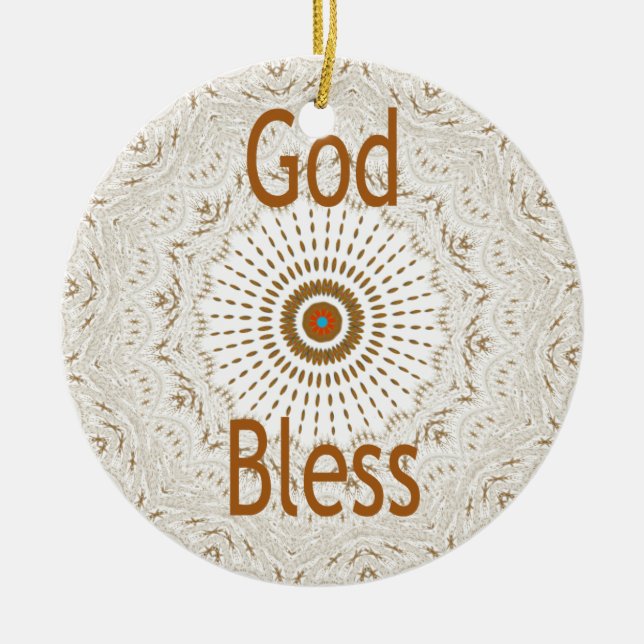 Traditionelle afrikanische Motif Design Art Print Keramikornament (Vorne)
