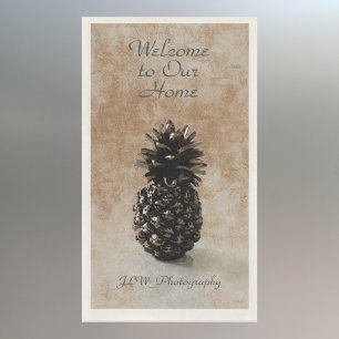Traditionelle Ananas Begrüßungstan Serviette