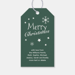 Traditionelle - Aquamarine Grün - Weihnachtsgesche Geschenkanhänger